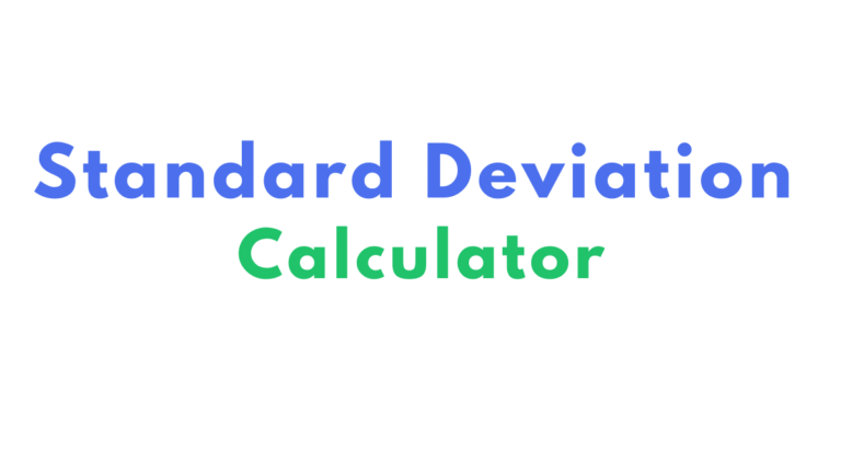 standard deviation calculator