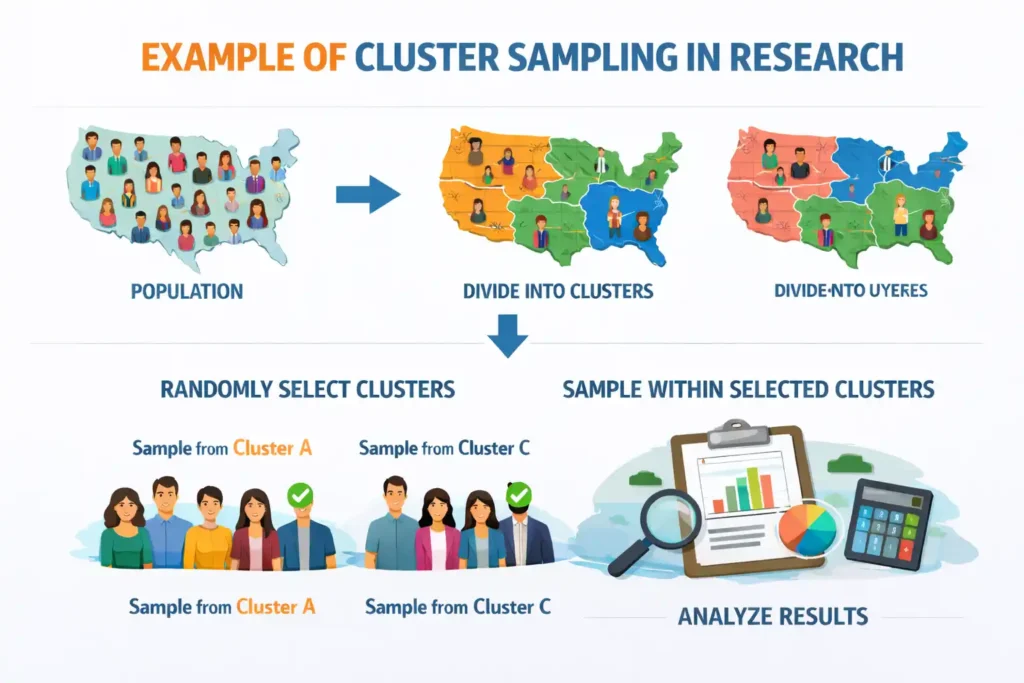 example of cluster sampling in research